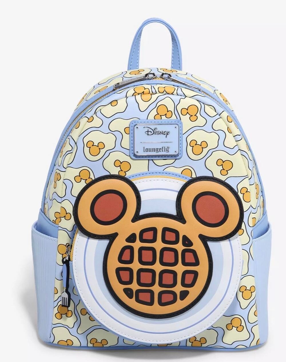Loungefly Mickey Mouse Breakfast Waffle Mini Backpack NWT